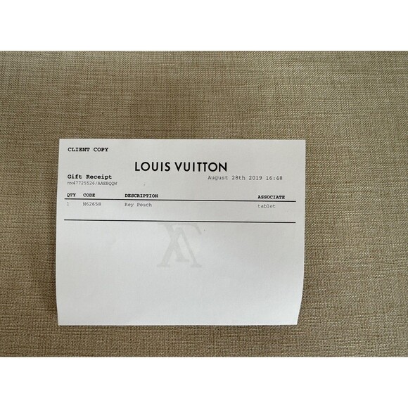 Louis Vuitton Damier Ebene Key Pouch - Original Size (N62658) - Picture 14 of 14